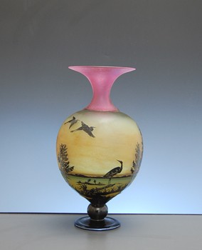 17" tall X 9" diameter. 2010. $5300.00